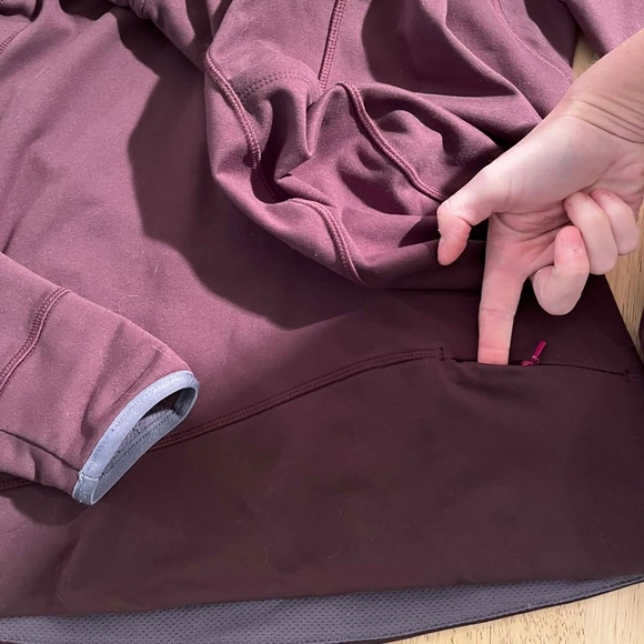 Half zip hooded technical fleece hoodie light warm Running - Picture 6 of 6